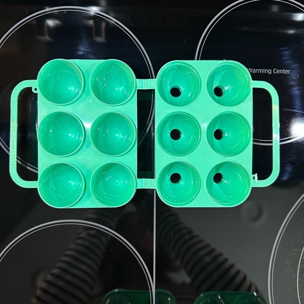 NEW Jello Jell-O Jigglers Easter Egg Mold Maker Green Etched Design Pattern